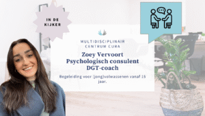 psychologisch consulent en DGT-coach Zoey Vervoort